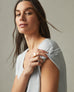 Women's Classic Cotton Scoop Tee - Pearl Blue
